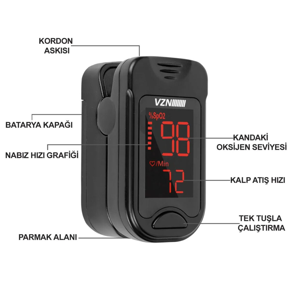 VZN Parmak Tipi Pulse Oksimetre
